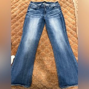 Buckle Black Boot Stretch Jeans